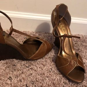 Nicole Miller wedge sandals in size 9.5B